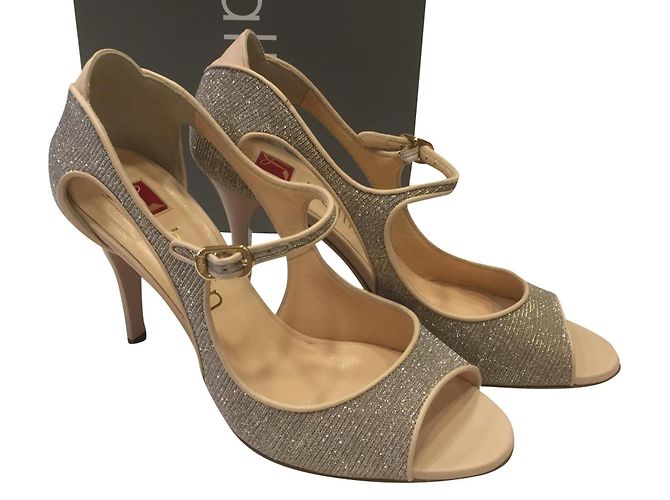 Ballin Heel  9 cm Beige