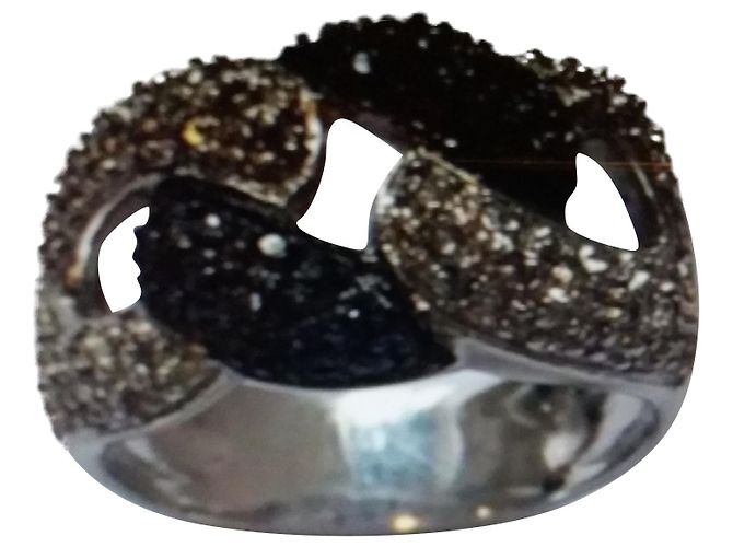 Autre Marque ANELLO NODI IN ORO BIANCO E DIAMANTI