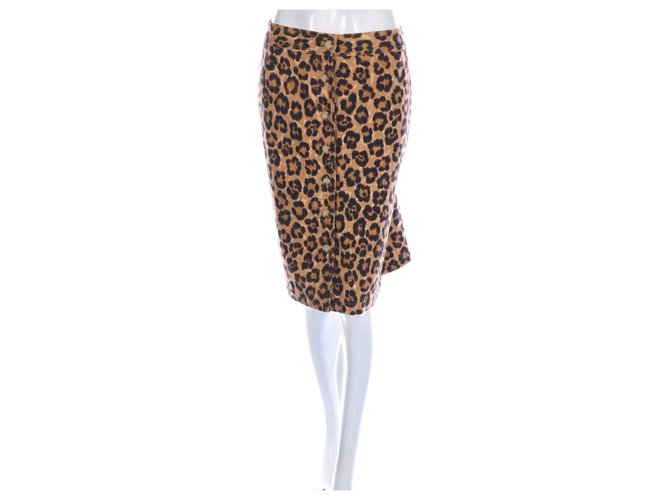 Ralph Lauren Skirts Multiple colors Leopard print Cotton Linen  ref.186134
