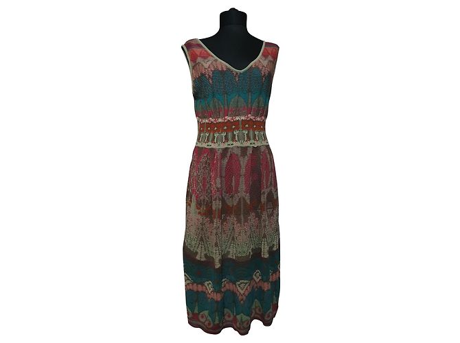 Autre Marque Abito Ivko in cotone multicolor Multicolore