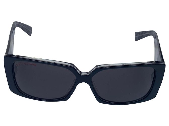 Louis Vuitton Marquise leopard grey óculos de sol Cinza