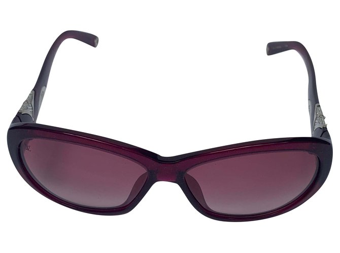 Louis Vuitton Iris PM sunglasses Dark red Acetate  ref.186209