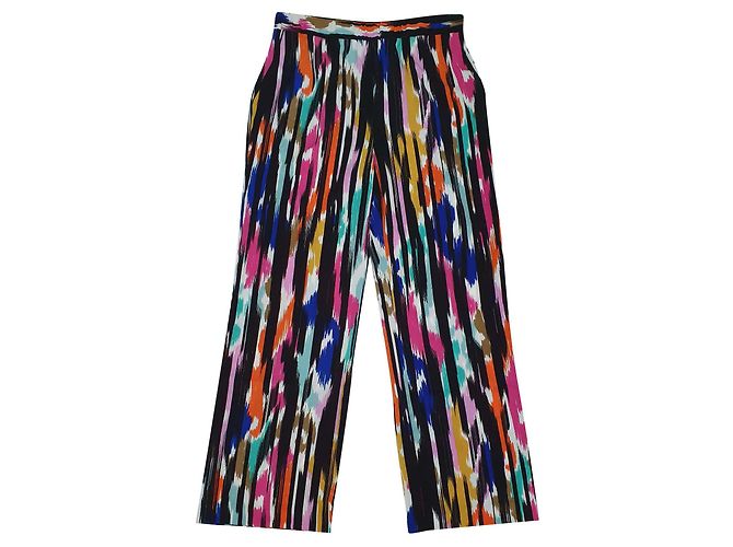 Trina Turk Multicolour Polyester Pants Size M