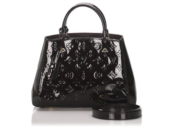 Louis Vuitton Montaigne Bb Patent Leather Handbag