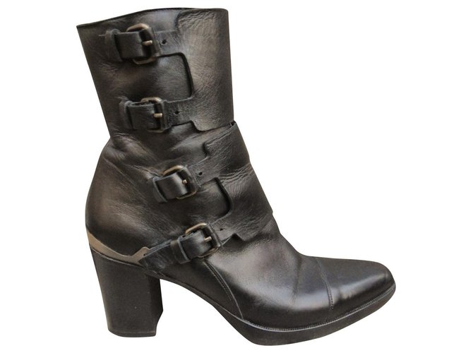 Sartore p boots 40 Black Leather  ref.186818