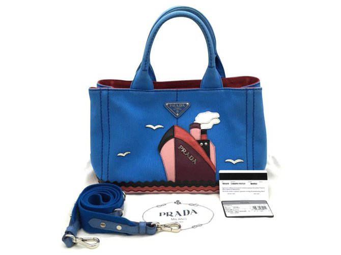 Prada Handbags. in Blue