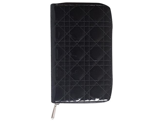 Dior Black Patent Leather Wallet