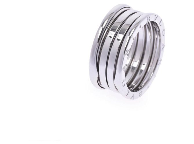 Bulgari BVLGARI B-ZERO ring # 62 Silvery White gold  ref.186944