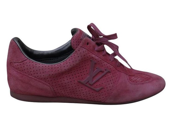 Louis Vuitton sneakers Cuir Rose  ref.187442