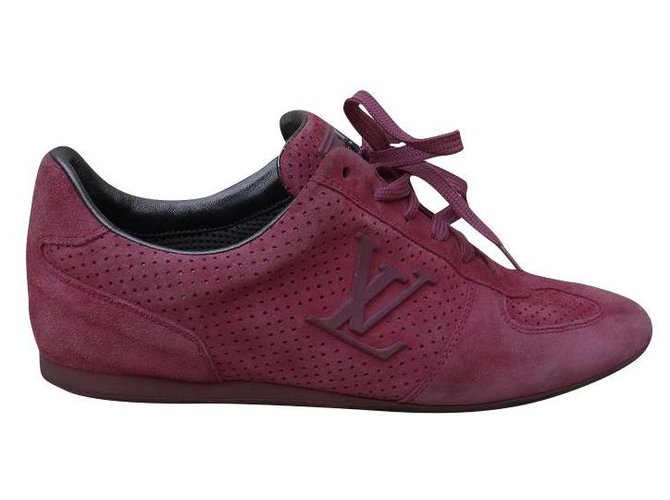 pink and red louis vuitton sneakers