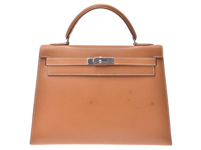 Hermès hermes kelly 32 Cuir Marron  ref.187530