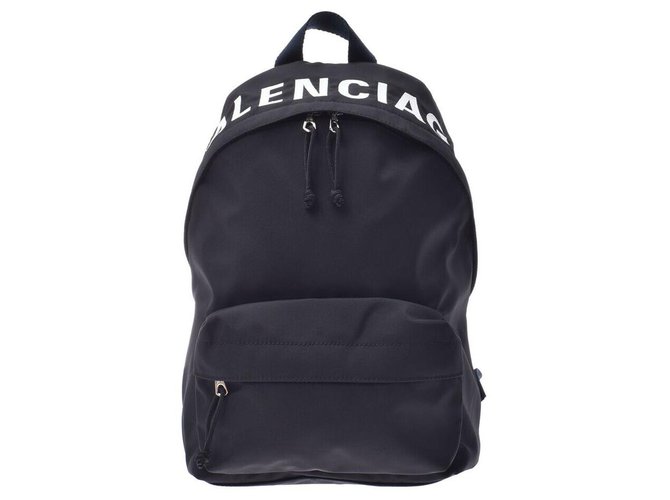 Balenciaga Wheel backpack Black Cloth  ref.187531
