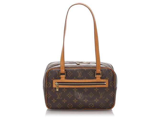 LOUIS VUITTON Authentic Cite MM Shoulder Bag Monogram Brown 