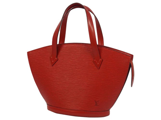 Louis Vuitton Saint Jacques Small Model Handbag in Red EPI Leather