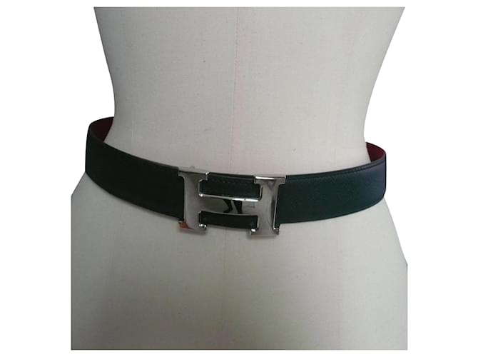 Hermès HERMES reversible buckle and belt 82CM - 1996 Multiple colors Leather  ref.187898