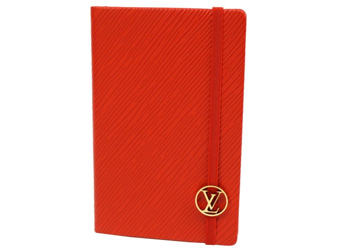 Cuaderno de Louis Vuitton Red Cahier Gustave PM Roja Cuero  ref.187917