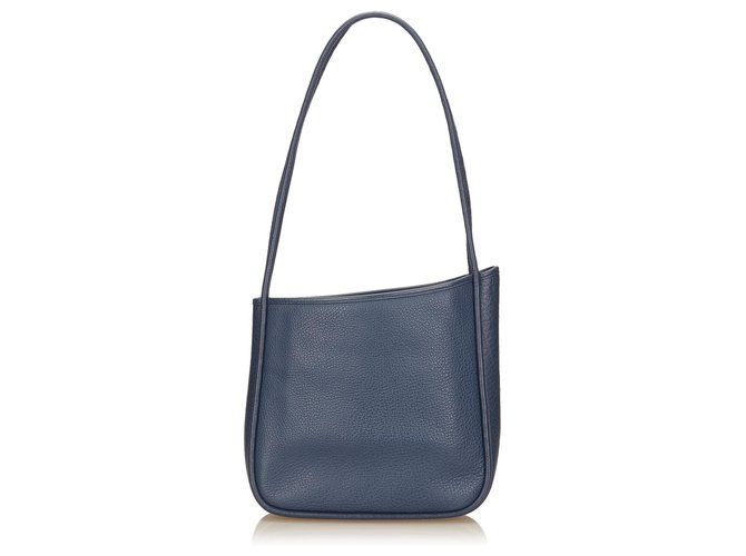 Hermès Hermes Blue Leather Nami Bag  ref.188018