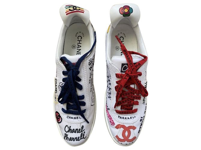 Cambon Basket Chanel Pharell Williams Blanc