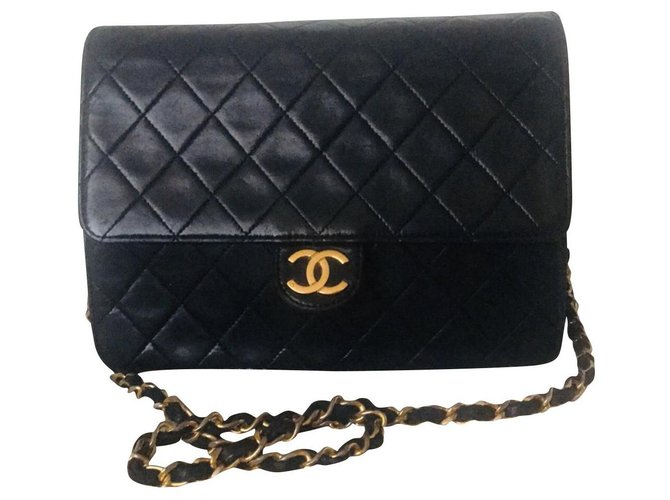 chanel button flap bolsa
