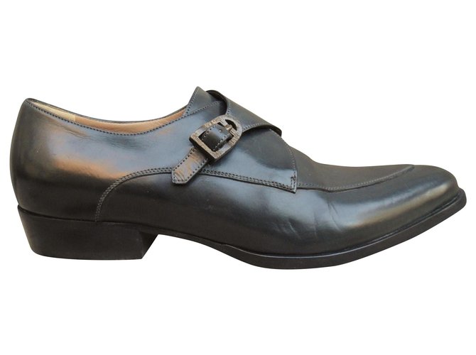 buckled shoes Sartore p 38 Black Leather  ref.188233