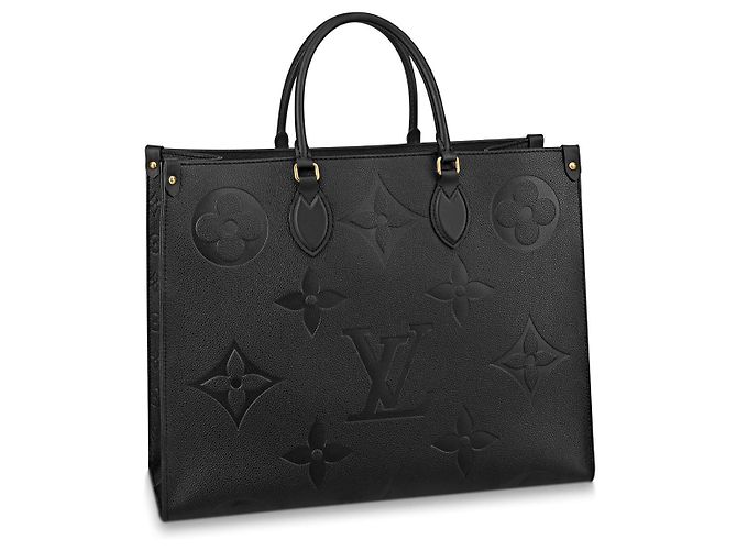 Louis Vuitton Onthego GM Monogramm Empreinte Leder Schwarz