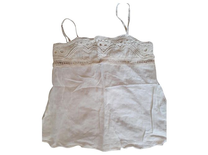 Top Maje Beige de Algodón con Correas Ajustables