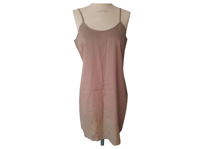 Autre Marque Vestido IKKS de algodón caqui