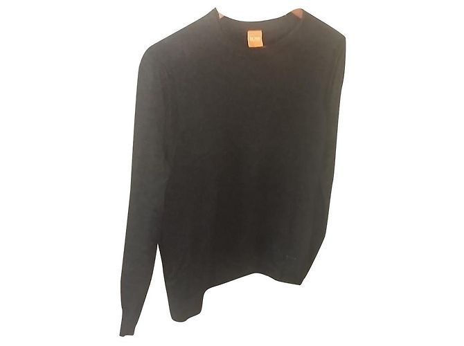 Hugo Boss Wollpullover Dunkelgrau M Anthrazitgrau