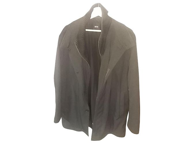 Hugo Boss Mantel für Herren Grau