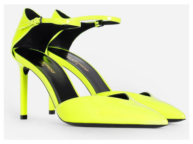 Saint Laurent heels new Yellow Leather  ref.188702