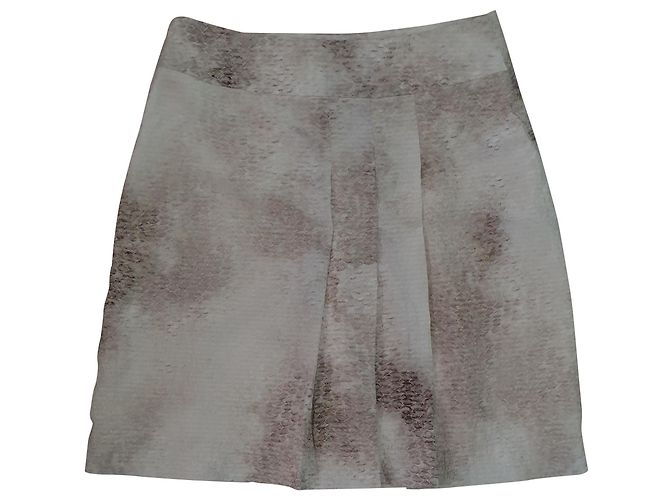 Falda de seda beige Ports 1961
