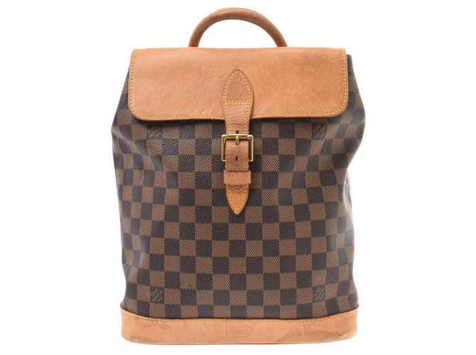 Louis Vuitton Backpack Brown Leather  ref.188859