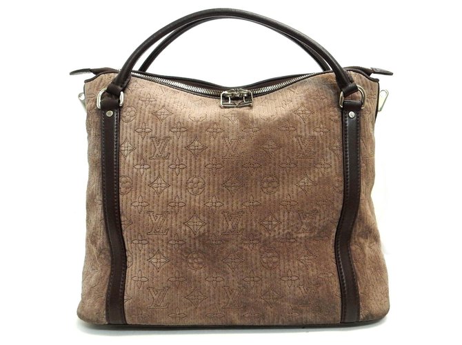 Louis Vuitton Antheia Ixia Brown Suede ref.188885 - Joli Closet