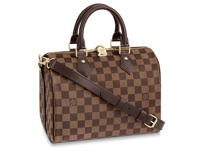 Louis Vuitton speedy band 25 Brown Leather  ref.189025