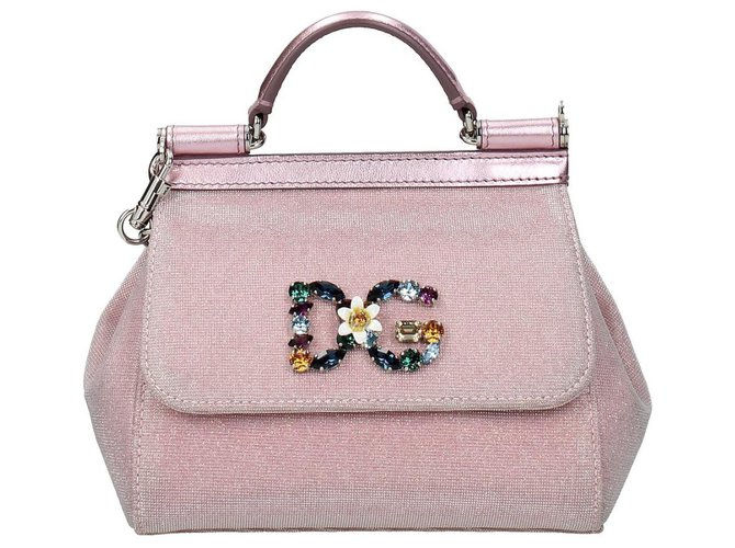 Dolce & Gabbana DG Sicily bag new Pink Leather  - Joli Closet