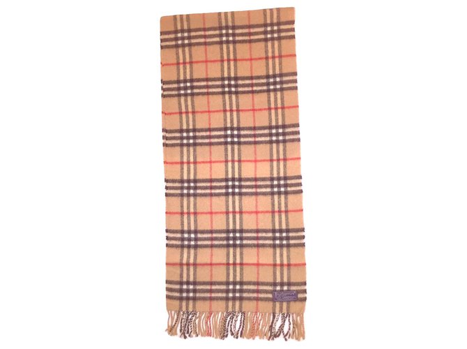 BURBERRY vintage lambswool scarf Multiple colors  ref.189142