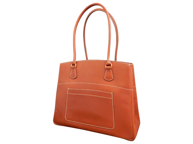 Hermès Handbag Brown Leather  ref.189247