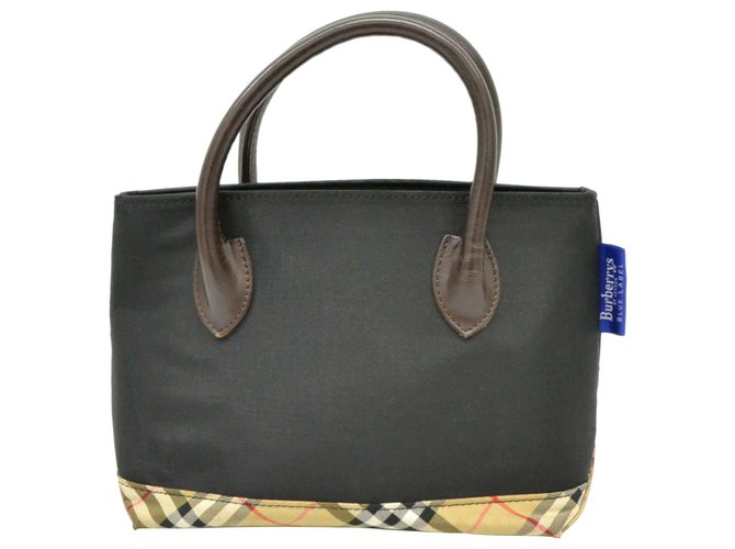 Burberry Vintage Tote Bag Black Synthetic  ref.189318