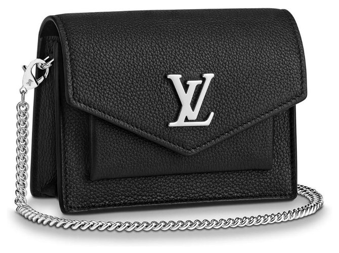 Louis Vuitton Mini pochette Mylockme Cuir Noir  ref.189350