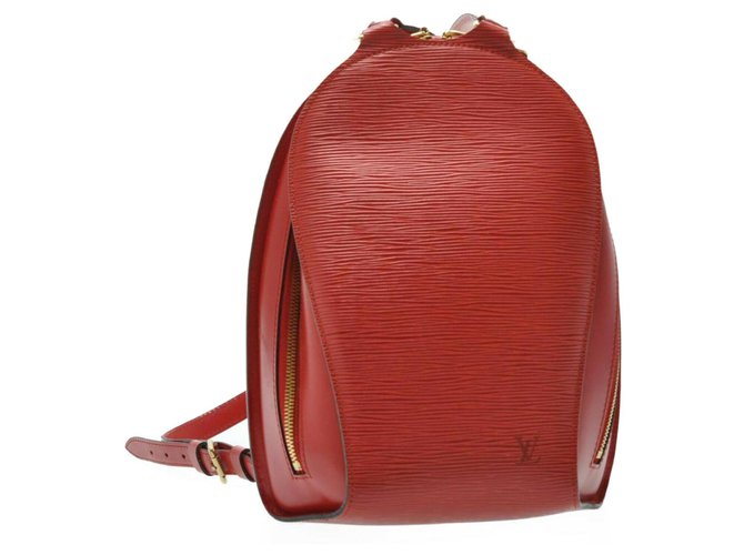 Louis Vuitton Mabillon Red Leather  ref.189395