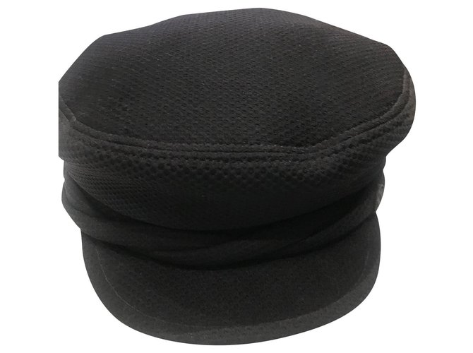 Maison Michel Hats Black Cotton  ref.189521