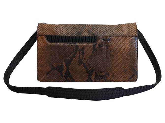 Miu Miu Vintage - Leather Handbag Bag - Black - Leather Handbag