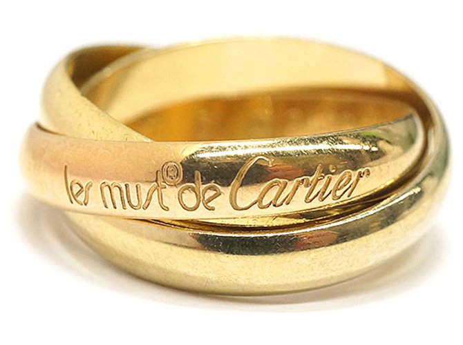 Love Anello Trinity classico Les Must de Cartier in oro Cartier D'oro Metallo  ref.189725
