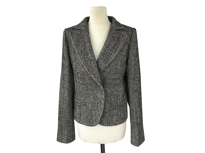 Giacca Sonia Rykiel in tweed bianco e nero