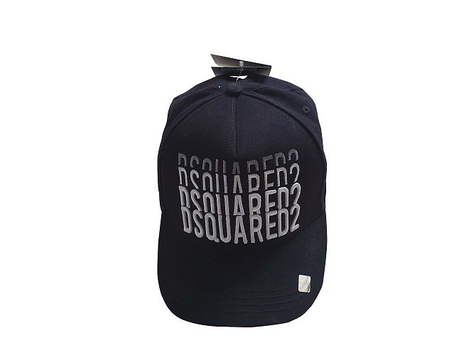 Boné Dsquared2 de algodão preto