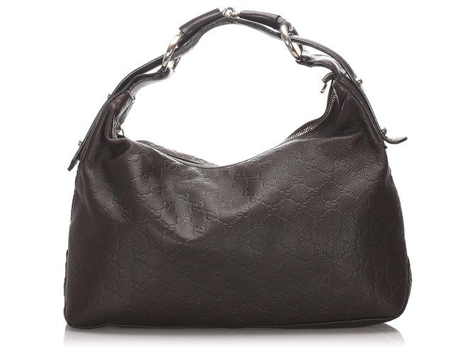 gucci guccissima horsebit hobo