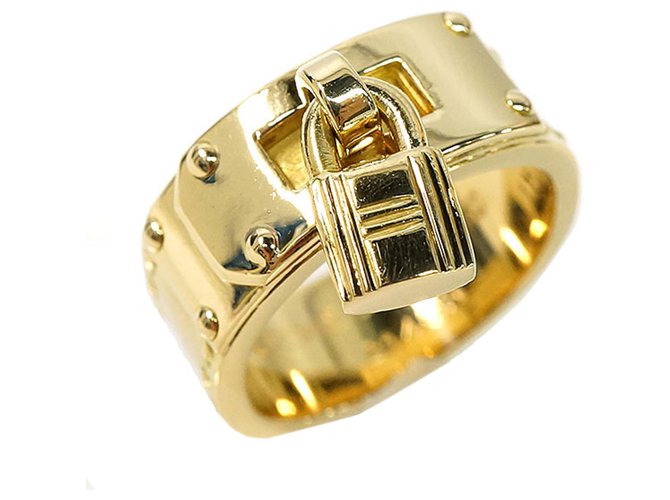 Hermès Hermes Gold 18K Kelly Ring Golden Metal  ref.190066