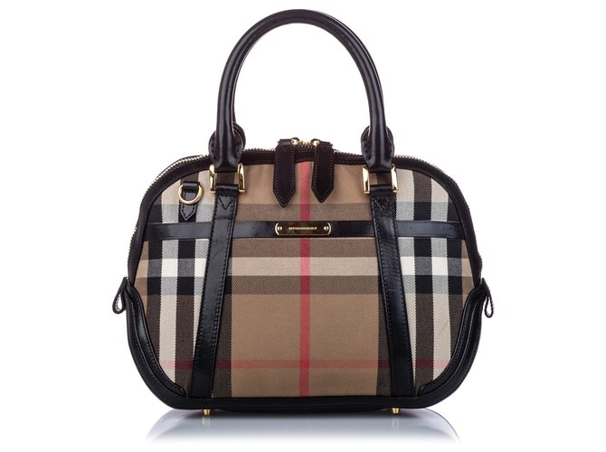 Burberry Bridle House Check Small Orchard Bowling Bag