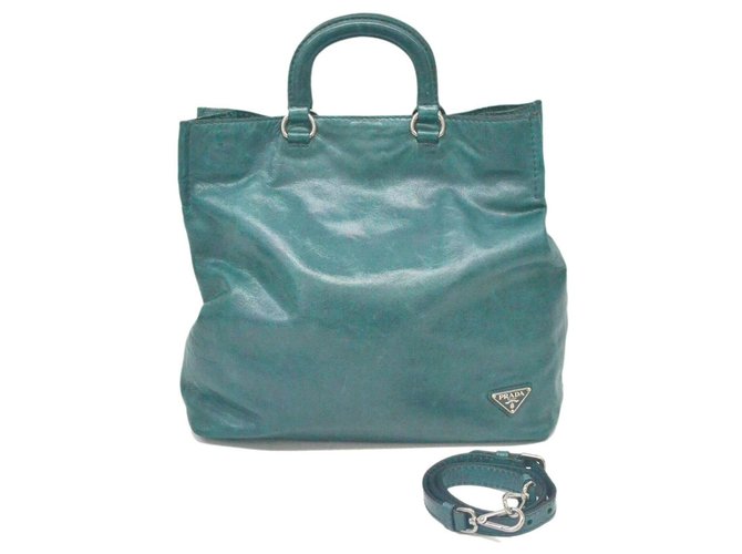 green prada purse