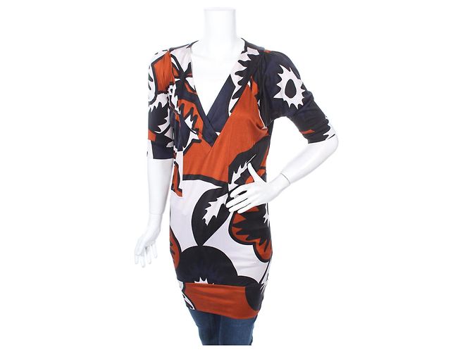 Tunica in seta multicolore Diane Von Furstenberg